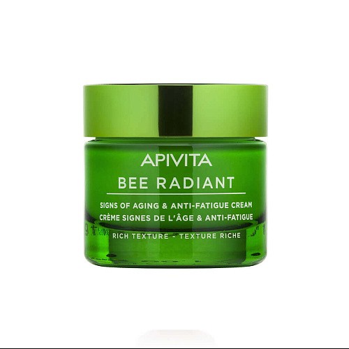 Товар Apivita Bee Radiant Крем антивозрастной насыщенный от морщин против старения и усталости кожи Signs of aging anti-fatigue rich Кремы Товар Apivita Bee Radiant Крем антивозрастной насыщенный от морщин против старения и усталости кожи Signs of aging anti-fatigue rich Кремы