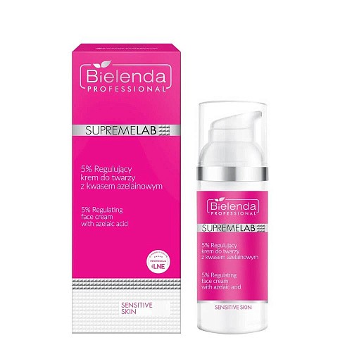 Товар SUPREMELAB SENSITIVE SKIN Белинда Регулирующий крем с азелаиновой кислотой 5 %, для чувствительной кожи с розацеа и постакне Bielenda Professional Кремы Товар SUPREMELAB SENSITIVE SKIN Белинда Регулирующий крем с азелаиновой кислотой 5 %, для чувствительной кожи с розацеа и постакне Bielenda Professional Кремы