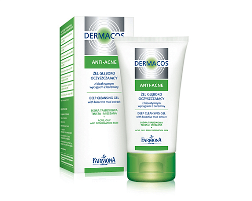 Товар Farmona Dermacos Anti-Acne Гель для умывания глубоко очищающий Для умывания и снятия макияжа Товар Farmona Dermacos Anti-Acne Гель для умывания глубоко очищающий Для умывания и снятия макияжа
