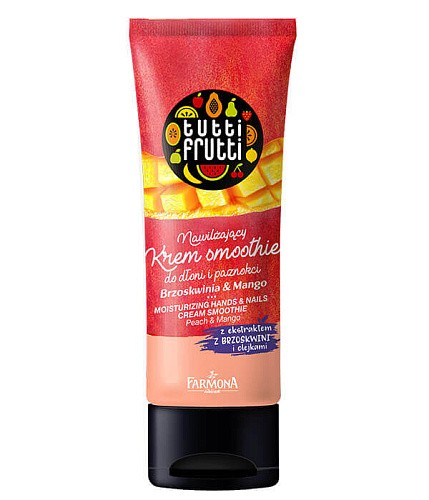 Увлажняющий крем-смузи для рук и ногтей Персик и Манго Tutti Frutti Farmona Увлажняющий крем-смузи для рук и ногтей Персик и Манго Tutti Frutti Farmona