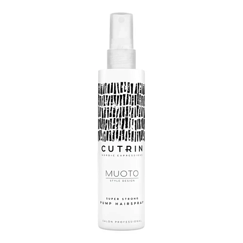Товар CUTRIN Лак - спрей экстрасильной фиксации, Muoto Extra Strong Pump Hairspray Товар CUTRIN Лак - спрей экстрасильной фиксации, Muoto Extra Strong Pump Hairspray