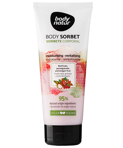 Товар Восстанавливающий и Увлажняющий крем - сорбет для тела Красные фрукты, Гранат и Драконий фрукт Body Natur BODY SORBET Товар Восстанавливающий и Увлажняющий крем - сорбет для тела Красные фрукты, Гранат и Драконий фрукт Body Natur BODY SORBET