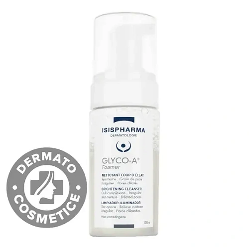Товар ISISPHARMA GLYCO-A Foamer Пенка очищающая с гликолевой кислотой Для умывания и снятия макияжа Товар ISISPHARMA GLYCO-A Foamer Пенка очищающая с гликолевой кислотой Для умывания и снятия макияжа
