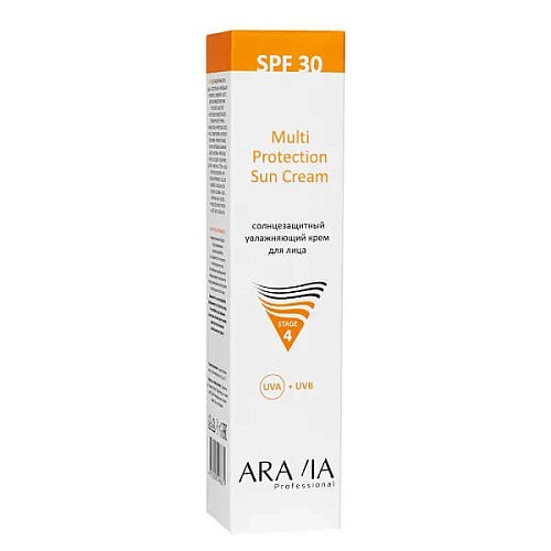 Товар ARAVIA Professional Cолнцезащитный увлажняющий крем Аравия для лица MULTI PROTECTION SUN CREAM SPF 30 Кремы Товар ARAVIA Professional Cолнцезащитный увлажняющий крем Аравия для лица MULTI PROTECTION SUN CREAM SPF 30 Кремы