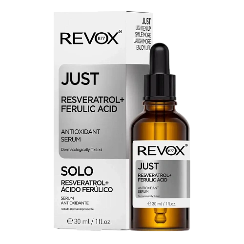 Товар Ferulic Acid Resveratrol, Антиоксидантная сыворотка с феруловой кислотой, REVOX B77 JUST Сыворотки Товар Ferulic Acid Resveratrol, Антиоксидантная сыворотка с феруловой кислотой, REVOX B77 JUST Сыворотки