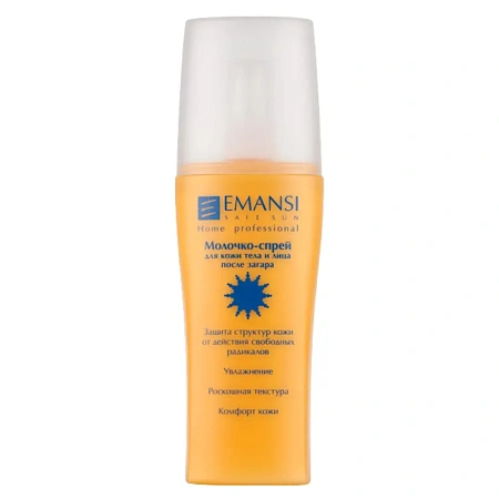 Молочко-спрей для кожи тела и лица после загара EMANSI Safe sun Молочко-спрей для кожи тела и лица после загара EMANSI Safe sun