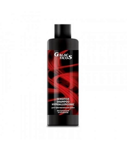 Шампунь для чувствительной кожи головы, Гипоаллергенный без парабенов и сульфатов GALACTICOS EUROPA Шампунь для чувствительной кожи головы, Гипоаллергенный без парабенов и сульфатов GALACTICOS EUROPA