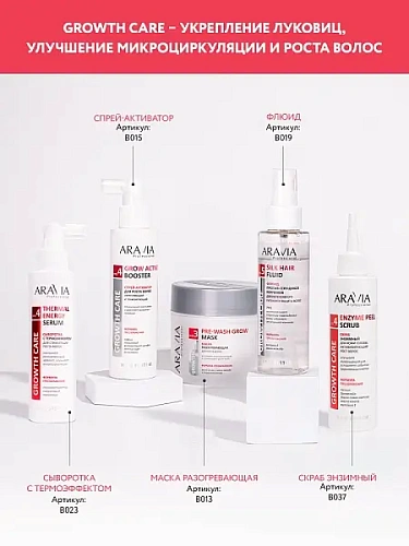 Товар ARAVIA Professional Сыворотка разогревающая для стимуляции роста волос Thermal Energy Serum Сыворотка Товар ARAVIA Professional Сыворотка разогревающая для стимуляции роста волос Thermal Energy Serum Сыворотка