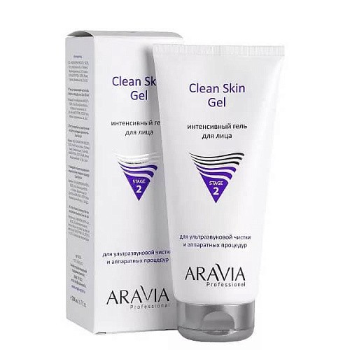 ARAVIA Professional Интенсивный гель очищающий для ультразвуковой чистки лица и аппаратных процедур Clean Skin Gel ARAVIA Professional Интенсивный гель очищающий для ультразвуковой чистки лица и аппаратных процедур Clean Skin Gel